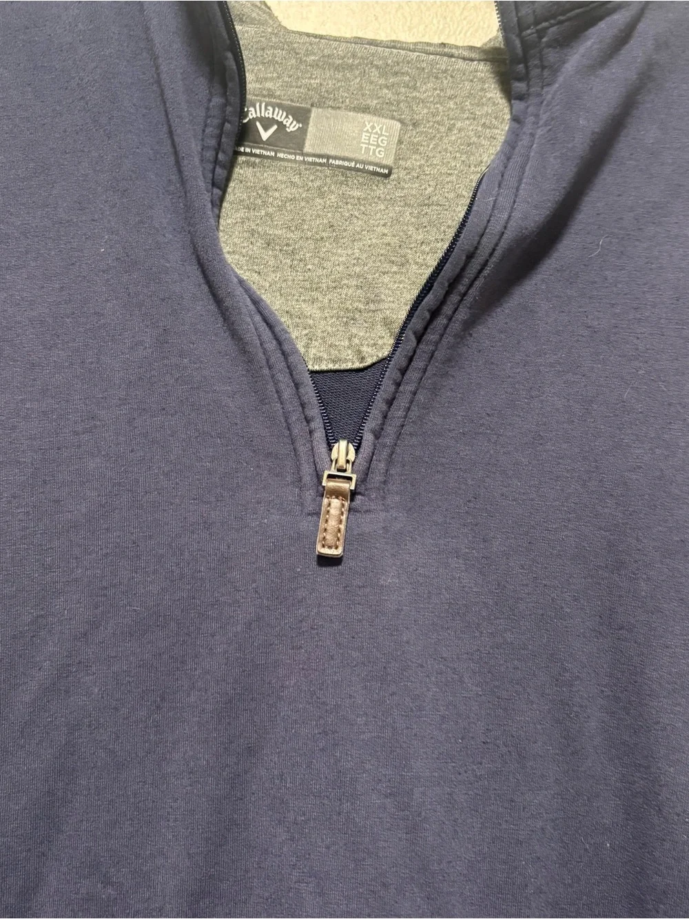 Callaway Men's Navy Half-Zip Performance Pullover Sz xxl gold outdoor